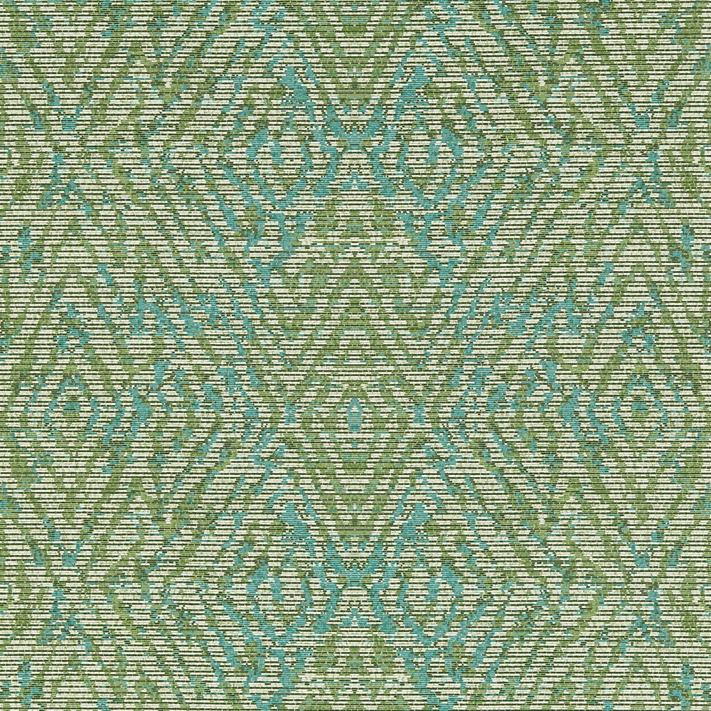 Hansha Damask Wallpaper 113211 by Harlequin in Kelly Lagoon